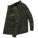 Men's Lightweight Longline Cotton Jacket For Spring & Autumn, Breathable Travel Coat With Zipper, Loose Fit Plus Size Casual Outerwear_viptrois.com