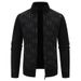 Men's Clothing Knitted Sweater Men's Korean-Style Knit Cardigan – Winter-Ready Stand Collar Sweater With Ribbed Hem (4 Classic Colors, Sizes M-4XL)_viptrois.com