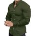 Men's Clothing Long Sleeved Shirt Printing Business Casual Non Iron Solid Color Lapel Shirt_viptrois.com