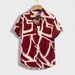 Men's Clothing Shirt Slightly Elastic Summer Loose Anti Wrinkle Casual Striped Printed Short Sleeved Shirt_viptrois.com