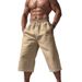 Men's Breathable 7-Inch Lounge Shorts – Lightweight Polyester Casual Pants With Elastic Waist – Hip-Hop Style For Summer_viptrois.com