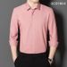 Men's Clothing Silk Long Sleeve Shirt - Wrinkle-Free Luxury Workwear, Breathable & Moisture-Wicking Business Casual Blouse, Slim Fit Office Attire_viptrois.com