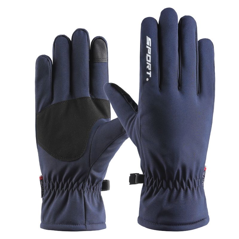Autumn and winter outdoor cycling sports winter skiing warm gloves men's riding touch screen non-slip windproof waterproof_viptrois.com