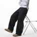 Men's Clothing Color Bright Stitch Straight Leg Slightly Wide Jeans For Men Spring And Summer Loose Retro Casual Pants With Side Split Design Trousers_viptrois.com