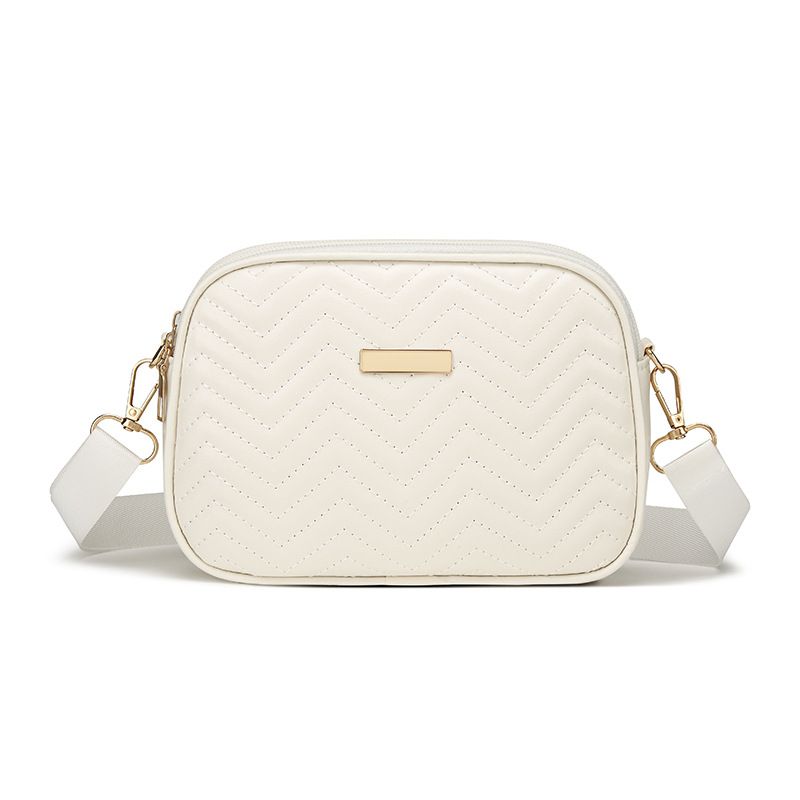 Fashion Simple Wave Embroidery Shoulder Bag Cursor Messenger Bag Mother Bag_viptrois.com