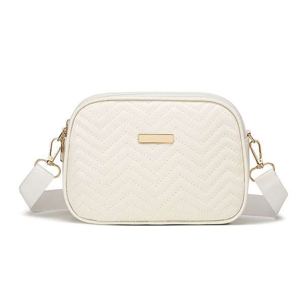 Fashion Simple Wave Embroidery Shoulder Bag Cursor Messenger Bag Mother Bag_viptrois.com