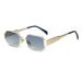 New Retro Polygonal Metal Style Sunglasses For Women High End Anti Ultraviolet Fashion Sunglasses_viptrois.com