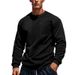 European And Independent Station Autumn Winter New American High Street Amekaji Corduroy Patchwork Crew Neck Men's_viptrois.com