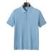 25th Summer New Tencel Lyocell Men's Polo Collar Knitted Short Sleeve T-Shirt Solid Color Base Shirt Top_viptrois.com