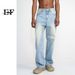 Spot EF JEANS | 2023 New Korean Version Of Loose Casual Trousers Trendy Whitening Design Mid-waist Jeans_viptrois.com