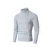 Men's Cable Knit Turtleneck Sweater - Thick Winter Pullover With Ribbed Design (Burgundy/Blue/Brown/Black/White, Sizes M-4XL)_viptrois.com