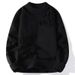 Winter Sweater Men's Trend Solid Color Versatile Round Neck Long Sleeve Thickened Base Japanese Lazy Ripped Knitted Sweater_viptrois.com