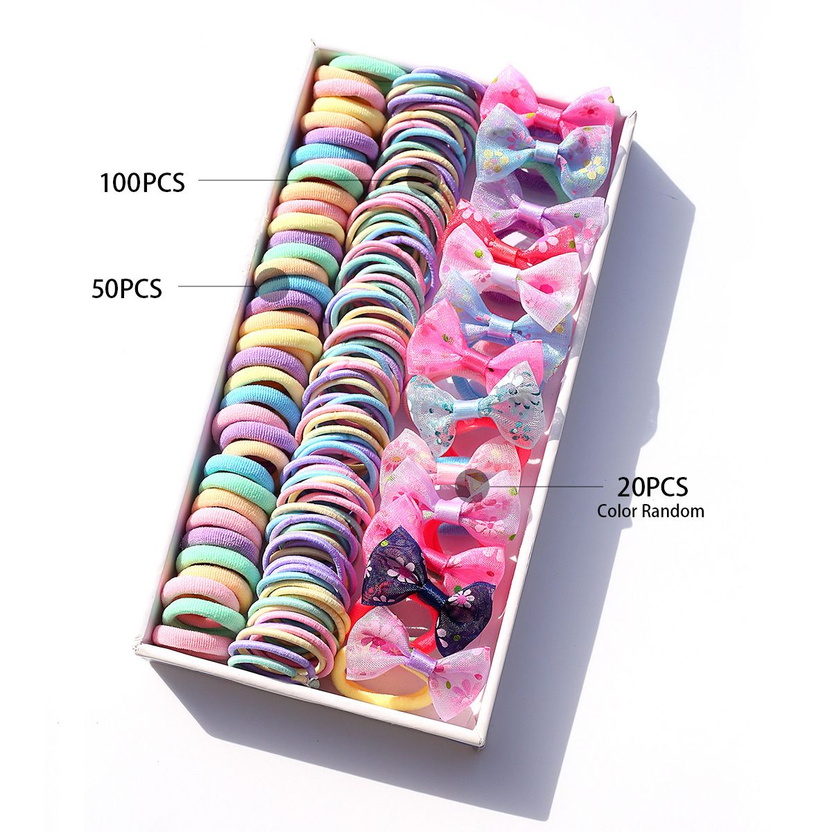 Kids Clothing Hairpins Princess Hair Ropes Baby Hair Rings Gift Boxes Girls' Side Clips Hair Accessories Combination Set_viptrois.com