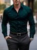 Men's Clothing Spring And Autumn Men's Shirt Youth Breathable Formal Wear Anchor Print Thin Men's Long Sleeved Shirt_viptrois.com