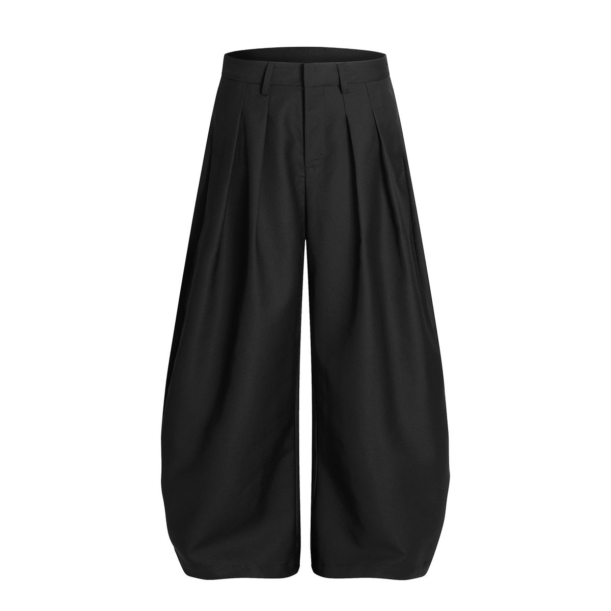 New 2025 Street Style Men's Solid Color Wrinkled Cotton Long Youth Trend Mid-Waist Casual Pants Straight_viptrois.com