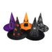 Halloween Wizard Decoration Medieval Demon Witch Pointed Masquerade Mesh Hat_viptrois.com