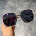 European And American Rhinestone Luxury Sunglasses For Women Cross Border Square Oversized Handmade Diamond Sunglasses_viptrois.com