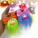 Bag Charm Cute Bow Doll Keychain Cartoon Funny Plush Schoolbag Pendant Funny Ugly Cute Doll Pendant Gift_viptrois.com