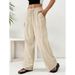 Women's Flowy Wide-Leg Pants – Summer Casual Polyester Palazzo Trousers (S-3XL, 11 Colors)_viptrois.com