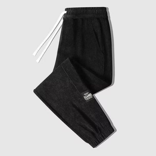 Men's Corduroy Pants Loose Fit Slimming Jogger Korean Style Casual Long Sports Autumn Trendy Bottoms_viptrois.com