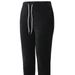 Men’s Athletic Casual Trousers – Lightweight Polyester Running Pants For Gym & Streetwear (Black/Gray, Relaxed Fit_viptrois.com