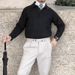 Men's Clothing Autumn And Winter New Polo Shirt Lapel Sweater Men's Light Luxury Business Style Warm Large Size_viptrois.com