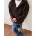 Solid Color Hooded Knitted Sweater For Men And Women, Versatile Fashion, Casual Style, Long Sleeved Cardigan_viptrois.com
