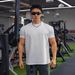 Men's Clothin Loose Fitness Short Sleeved Men's Basketball Autumn Running Training Solid Color Solona Stretch Sports T Shirt_viptrois.com