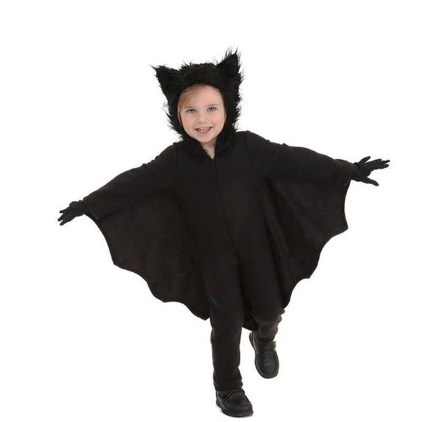 Halloween Children's Vampire Bat Cosplay Boys Girls Anime Suphech Hooded Party Set_viptrois.com