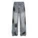 Men's Clothing Fashionable Brand, Stylish, Niche Design Pants, Hot Diamond Loose Straight Wide Leg Casual Jeans, Straight Pants For Men And Women_viptrois.com