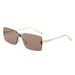 Metal Single Beam Square Sunglasses For Women Retro Simple Ins Street Shot Beach Sunshade Sunglasses Trend_viptrois.com