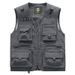 Men's Clothing Workwear Multi Pocket Vest Director Media Advertising Vest Outdoor Fishing Vest_viptrois.com
