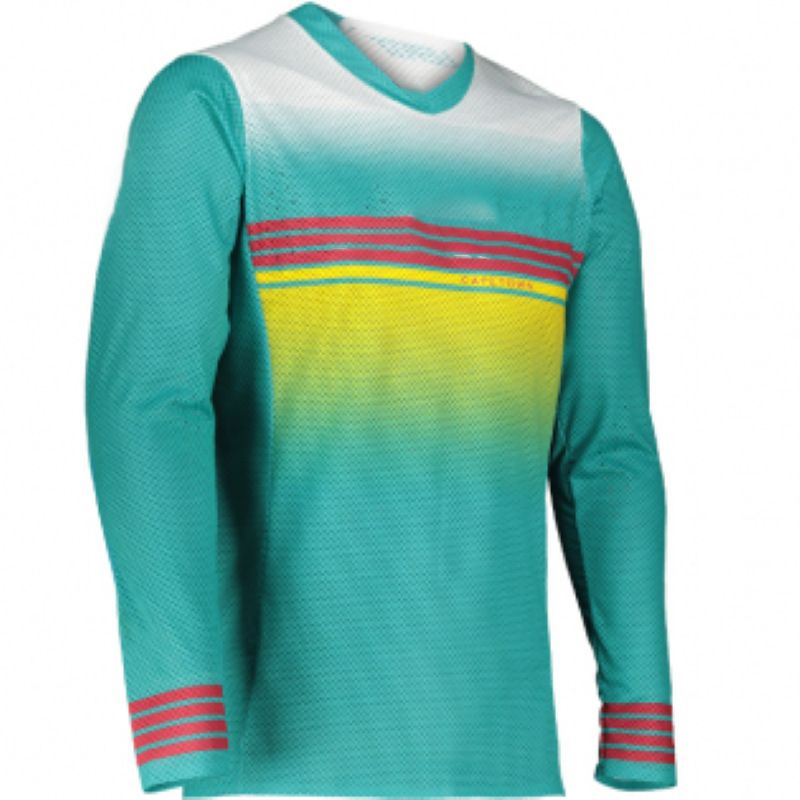 Men's Cycling Suits Long-Sleeved Round Neck Motorcycle Speed Downhill Suits Breathable Mountain Bike Racing Suits_viptrois.com