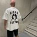 Cole Buxton minimalist boxing print niche trendy brand versatile American high street loose couple short sleeved T-shirt_viptrois.com