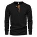 2025 Autumn And Winter New Cross-border Hot-selling Men's Outdoor Corduroy Casual Round Neck Solid Color Long-sleeved Sweater_viptrois.com