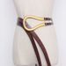 Solid buckle large and small horseshoe buckle belt women's belt decoration Internet celebrity same fashion U-shaped buckle waist seal trend_viptrois.com
