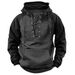 2026 Men's Autumn And Winter Hooded Youth Sweater Men's Tooling Contrast Color Casual Sweater Jacket_viptrois.com
