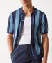 Cross Border Fashion Men's Polo Shirt Hollow Breathable Summer Knitted Sweater Top Cardigan_viptrois.com