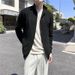 Pure New Autumn Winter Minimalist Versati Stand Collar Knitted Cardigan Men's Zipper Sweater Casual Plus Size Coat Lazy_viptrois.com
