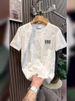 Summer Three-dimensional Letter Men 2025 New Round Neck Slim Fit Minimalist Half Base Shirt For Youth Versatile Short_viptrois.com