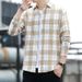 Retro Checkered Shirt For Men, Stylish And High-end Long Sleeved Shirt, Trendy And Versatile Casual Top_viptrois.com