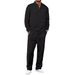 Men's Clothing Men's Waffle Knit Tracksuit Set - Long Sleeve Striped Zip-Up Jacket & Pants, Casual Sporty Outfit For Spring & Fall_viptrois.com
