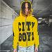 Hip Hop Retro Style Hoodie Unique Letter Print Loose Fit Zip Up Cardigan Men's Clothing_viptrois.com