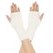 Unisex Warm wool gloves Fingerless gloves Knitted cuffs Wool gloves with false sleeves straight gloves Warm gloves_viptrois.com