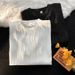 Men's Clothing Short Sleeved T Shirt Ins Loose Simple Casual Top Version Of The Trendy Split Short Sleeved T Shirt_viptrois.com