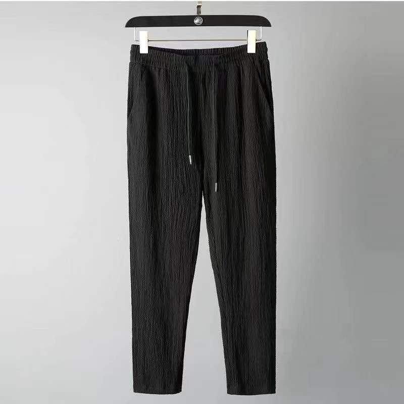 Men's Premium Sportswear Set – Slim-Fit Short-Sleeve Top & Long Pants (M-4XL) | Lightweight & Breathable For Casual & Gym_viptrois.com