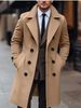 Loom Loom Jinhan 2025 European And American Cross-Border Autumn Winter Foreign Trade Coat Double-Breasted Long Men's Woolen_viptrois.com