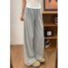 "Women's High-Waisted Workwear Pants – Flowy Wide-Leg Trousers, Slimming & Breathable Summer Casual Pants"_viptrois.com