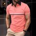 Unbeatable Quality Summer Sale Button Splicing Digital Printed Men's Sports Polo Shirt_viptrois.com