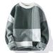 Pure 2024 Men's Pullover Knit Autumn Winter Round Neck New White Base Pattern Sweater For Cross-Border Foreign Trade_viptrois.com